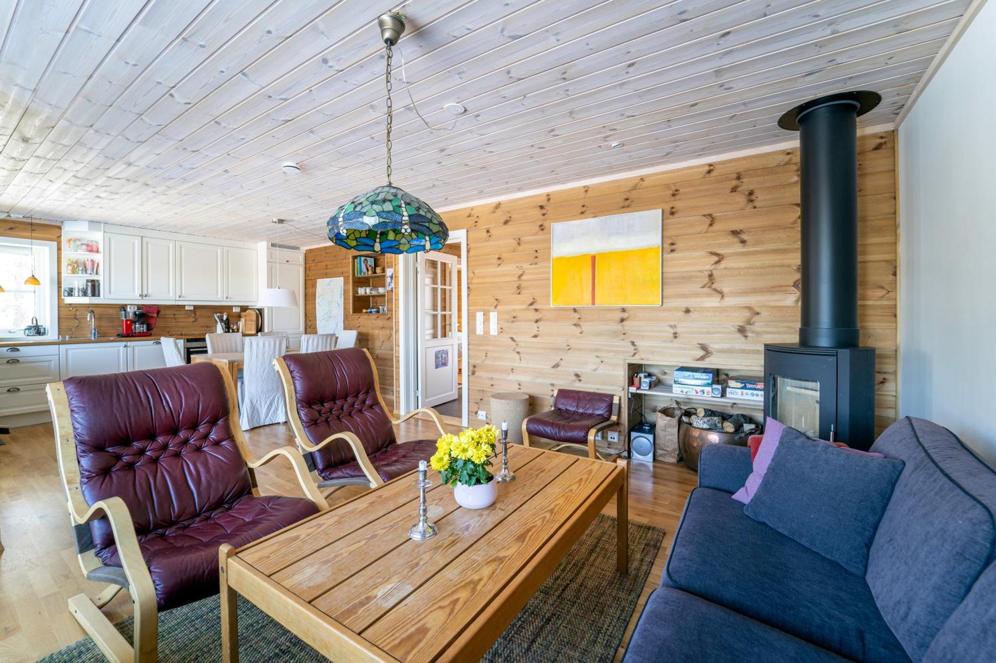 Three-Bedroom Holiday Cottage Tjorhom Exterior foto
